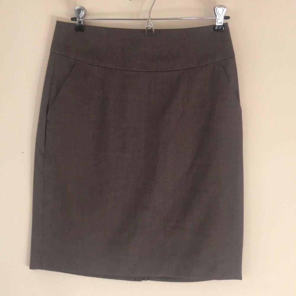Brown pencil skirt banana republic